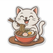 Ramen Cat Sticker (Voorkant)