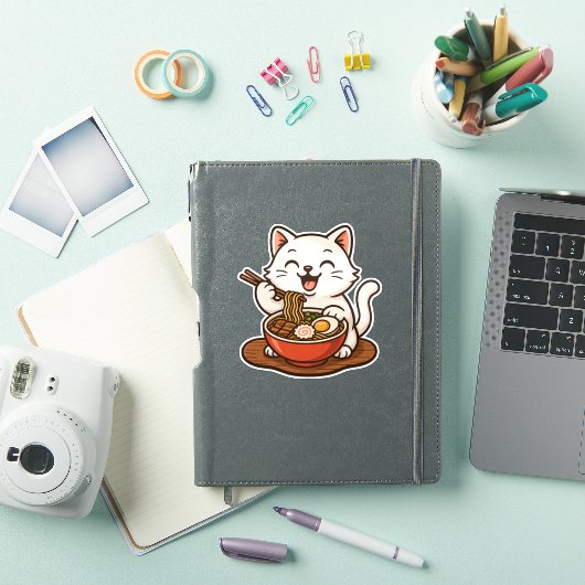 Ramen Cat Sticker (iPad Cover)