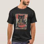 Ramen Cat: The Great Noodle Wave T-shirt (Voorkant)