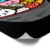 Ramen Cat Transgender LGBT Trans Pride Janpanese N Poster (Hoek)