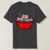 Ramen Cats Transgender Trans Pride Flag Japans N T-shirt (Design voorkant)