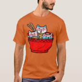 Ramen Cats Transgender TransPride Flag Japanner T-shirt (Voorkant)