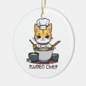 Ramen Chef Keramisch Ornament (Links)
