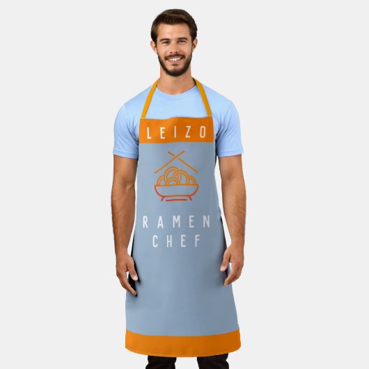 Ramen chef-kok All-Over Print Schort (Gedragen)
