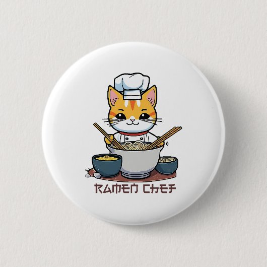 Ramen Chef Ronde Button 5,7 Cm (Voorkant)