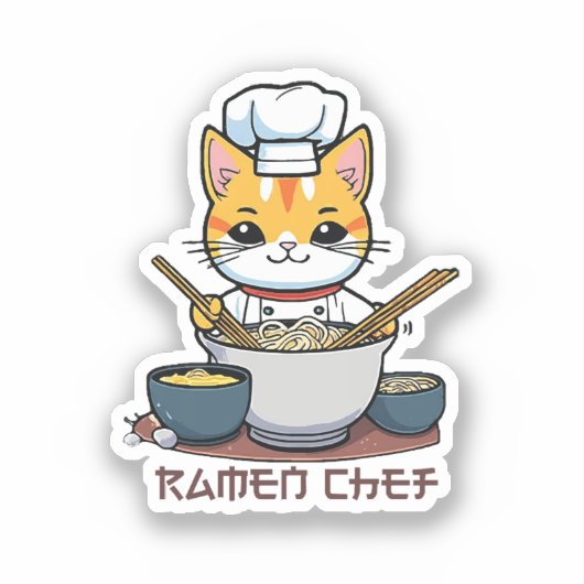 Ramen Chef Sticker (Voorkant)