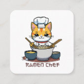 Ramen Chef Vierkante Visitekaartje (Voorkant)