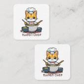 Ramen Chef Vierkante Visitekaartje (Voorkant / Achterkant)