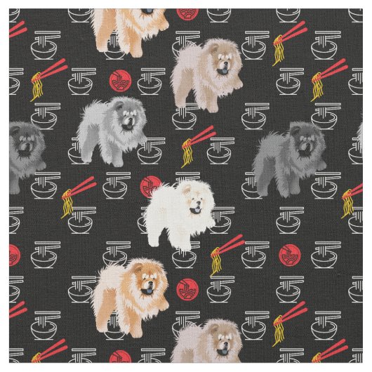 RAMEN CHOWS Fabric Stof (Close Up)