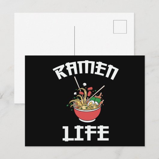 Ramen Club Team | Losief ontwerp van Ramen Life Briefkaart (Voorkant / Achterkant)