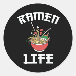 Ramen Club Team Losief ontwerp van Ramen Life Ronde Sticker