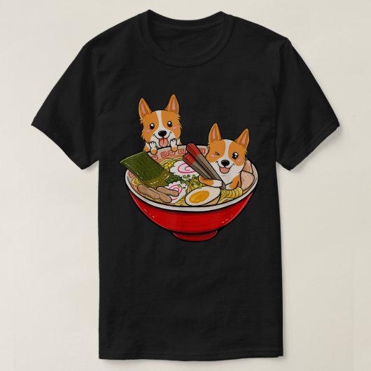 Ramen Corgi Dog 1153 T-shirt (Design voorkant)