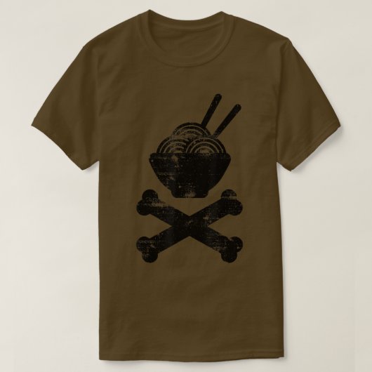 Ramen Crossbones  shirt (Design voorkant)