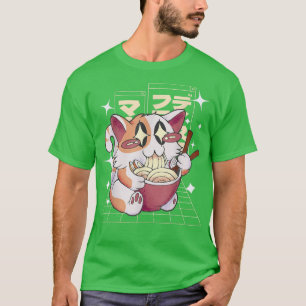 Ramen Cute Cat Kawaii Anime T-shirt Japans
