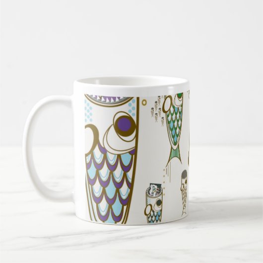 Ramen Deep Ocean Monster Fish Koffiemok (Links)