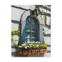RAMEN DEUREN BLOEMEN GEBOUW POSTCROSSING