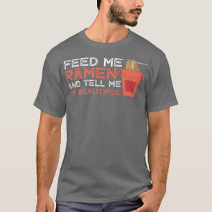 Ramen die mooie Funny Foodie Noodle eten T-shirt