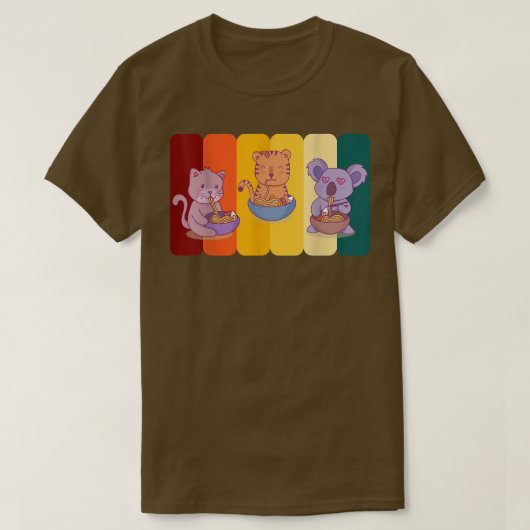 Ramen Dieren Noodle T-shirt (Design voorkant)