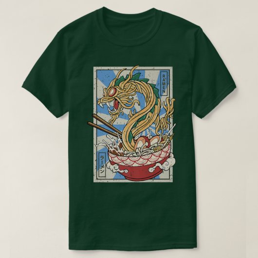 Ramen Dragon Japanse noedels Soup 1540 T-shirt (Design voorkant)