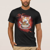 Ramen Eating Cat T-shirt (Voorkant)