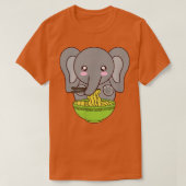 Ramen Elephant Kawaii Japans Anime Cute Kimchi N T-shirt (Design voorkant)