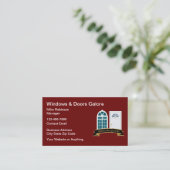 Ramen en Deuren Constructie Visitekaartjes (Staand voorkant)