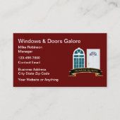 Ramen en Deuren Constructie Visitekaartjes (Voorkant)