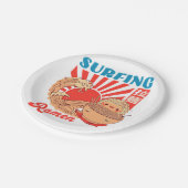 Ramen en golf papieren bordje (Gekanteld)