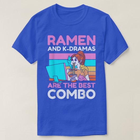 Ramen en KDramas zijn de beste Combo T-shirt (Design voorkant)