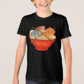 Ramen en Pygmee Hippo Tri-Blend Shirt (Voorkant)