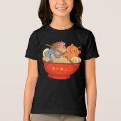 Ramen en Pygmee Hippo Tri-Blend Shirt (Voorkant)