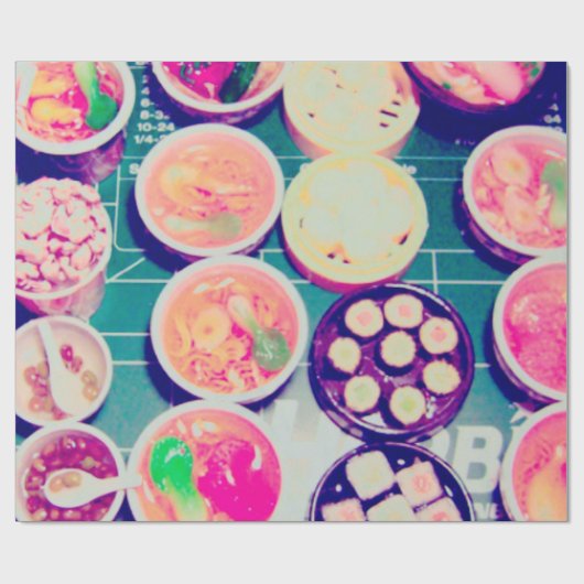 ramen en sushi cadeaupapier (Vlak)