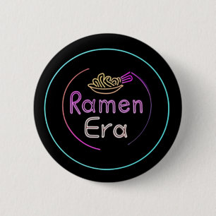 RAMEN ERA, Japans eten, NEON STYLE Ronde Button 5,7 Cm