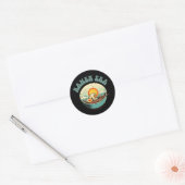 RAMEN ERA, japans eten, retro, geschenken cadeau Ronde Sticker (Envelop)