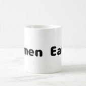 Ramen Eter - Zwarte Koffiemok met Tekst (Center)