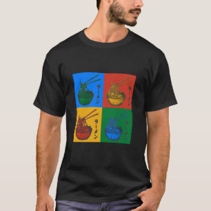 Ramen Fast Food Japanse Cultuur Noedels Pop Art C T-shirt