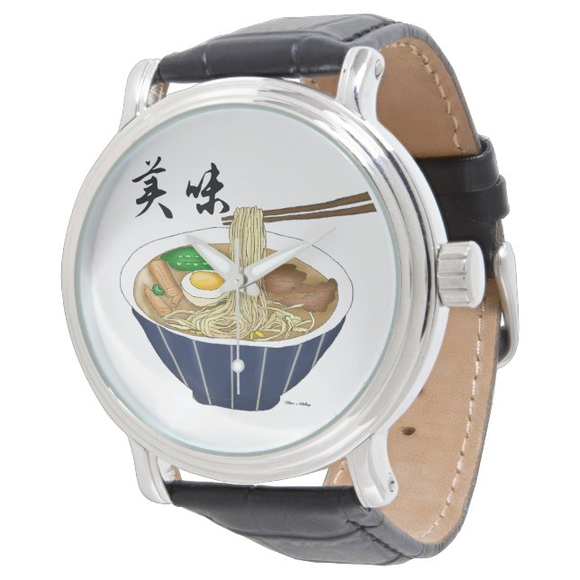 Ramen Foodie Japans Horloge (Gekanteld)