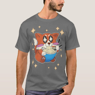 Ramen Fox Anime Manga Graphic Japan Animal Cute Ka T-shirt