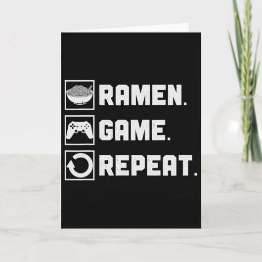 Ramen Game Herhaal Noodle Video Games Console Game Kaart (Voorkant)