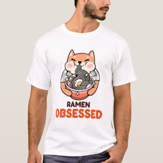 Ramen geobsedeerde Aziatische recept T-shirt