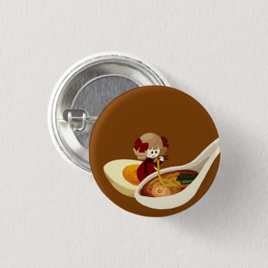 Ramen Girl Button (Voorkant /achterkant)