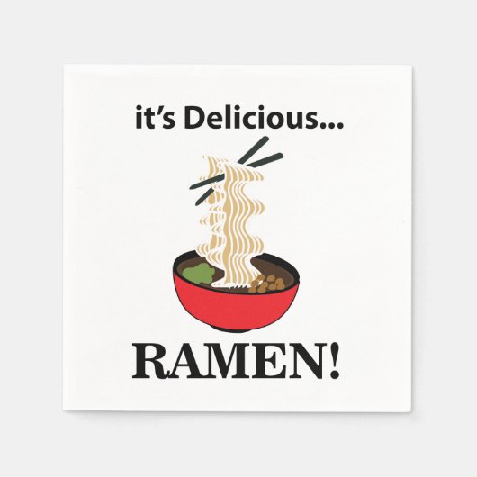 Ramen, het is een heerlijk Ramen feest Servet (Voorkant)