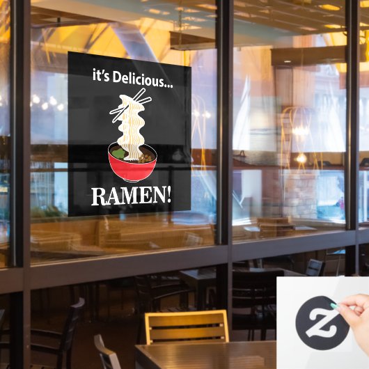 Ramen Het is een heerlijk Ramen Restaurant Raamsticker (Restaurant Raam)