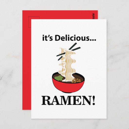 Ramen Het is een heerlijke Ramen Briefkaart (Voorkant / Achterkant)