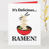 Ramen Het is een heerlijke Ramen Kaart (Gele Bloem)