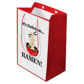 Ramen Het is een heerlijke Ramen Medium Cadeauzakje (Achterkant Gekanteld)