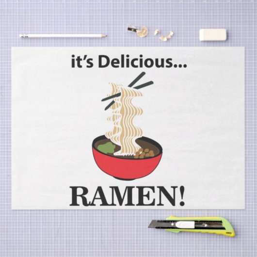 Ramen Het is een heerlijke Ramen Tissuepapier (Craft)