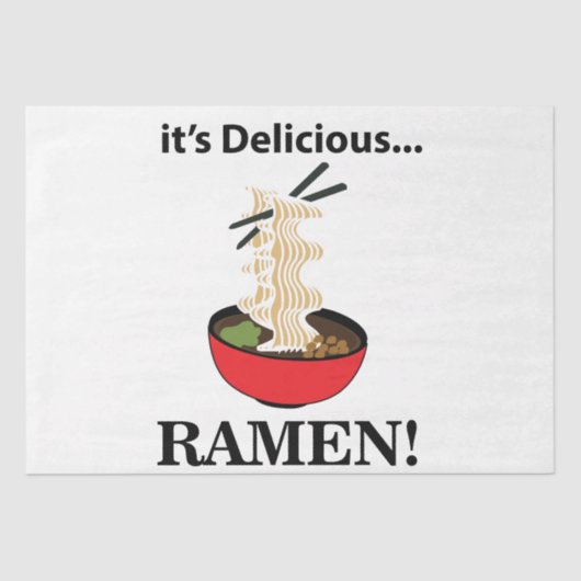 Ramen Het is een heerlijke Ramen Tissuepapier (Voorkant)