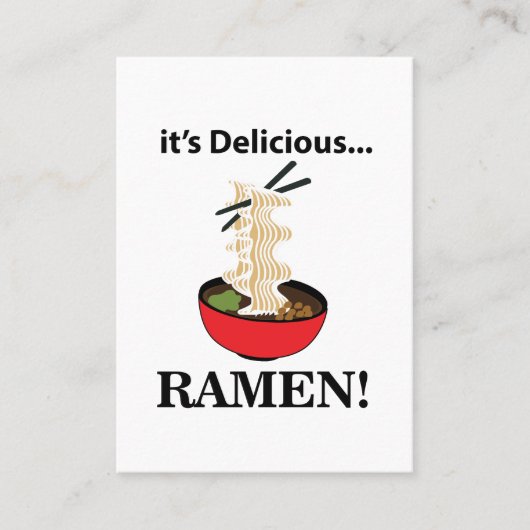 Ramen Het is een heerlijke Ramen Visitekaartje (Voorkant)