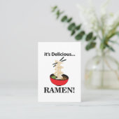 Ramen Het is heerlijke Ramen Visitekaartje (Staand voorkant)